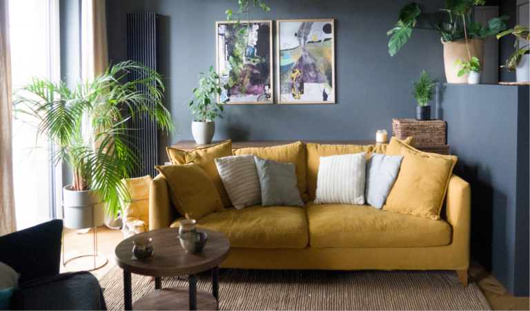 PROJEKT BLUEWOOD – SYPIALNIA I ŁAZIENKA  W STYLU MODERN COUNTRY